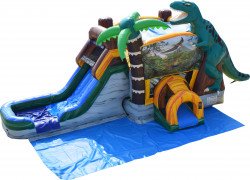 Jurassic20Combo20WetDry V SL20 1 1671691051 Dinosaur Bounce House With Slide Wet/Dry