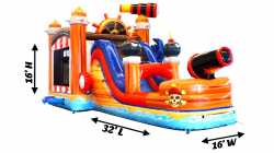 Untitled20design201 1671692647 Pirate Ship Bounce House Combo Wet/Dry