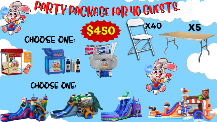 Party Packages | Happyland Party Rentals Clarksville TN