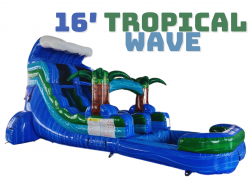 16′ Tropical Wave Single Lane Water Slide