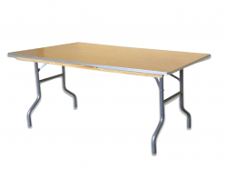 6ft Rectangular Wood tables