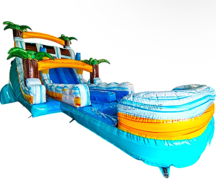 18′ Surf Island Double Lane Water slide