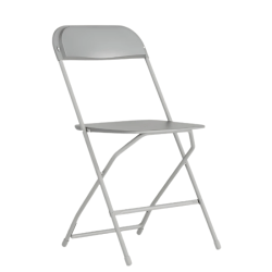 Gray Plastic Folding Chairs