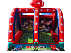 Dual Lane Football Toss Inflatable Game