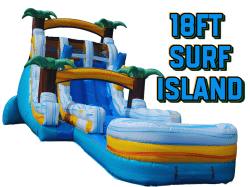 18′ Surf Island Double Lane Water slide